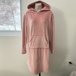 Softies Hooded Blanket Dress Nightgown‎ Pink Size S/M
